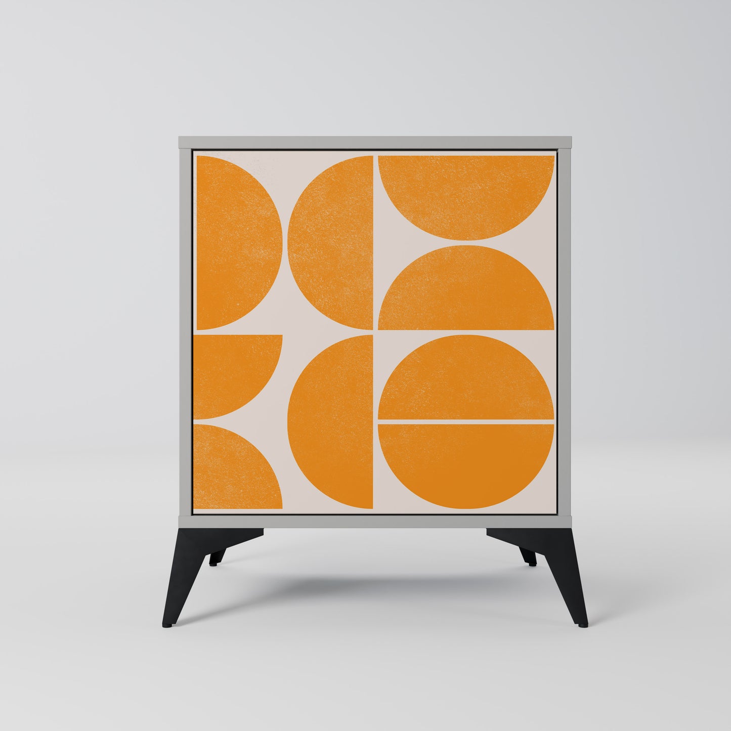 Credenza RECURRING DREAMS a 1 anta con finitura grigia