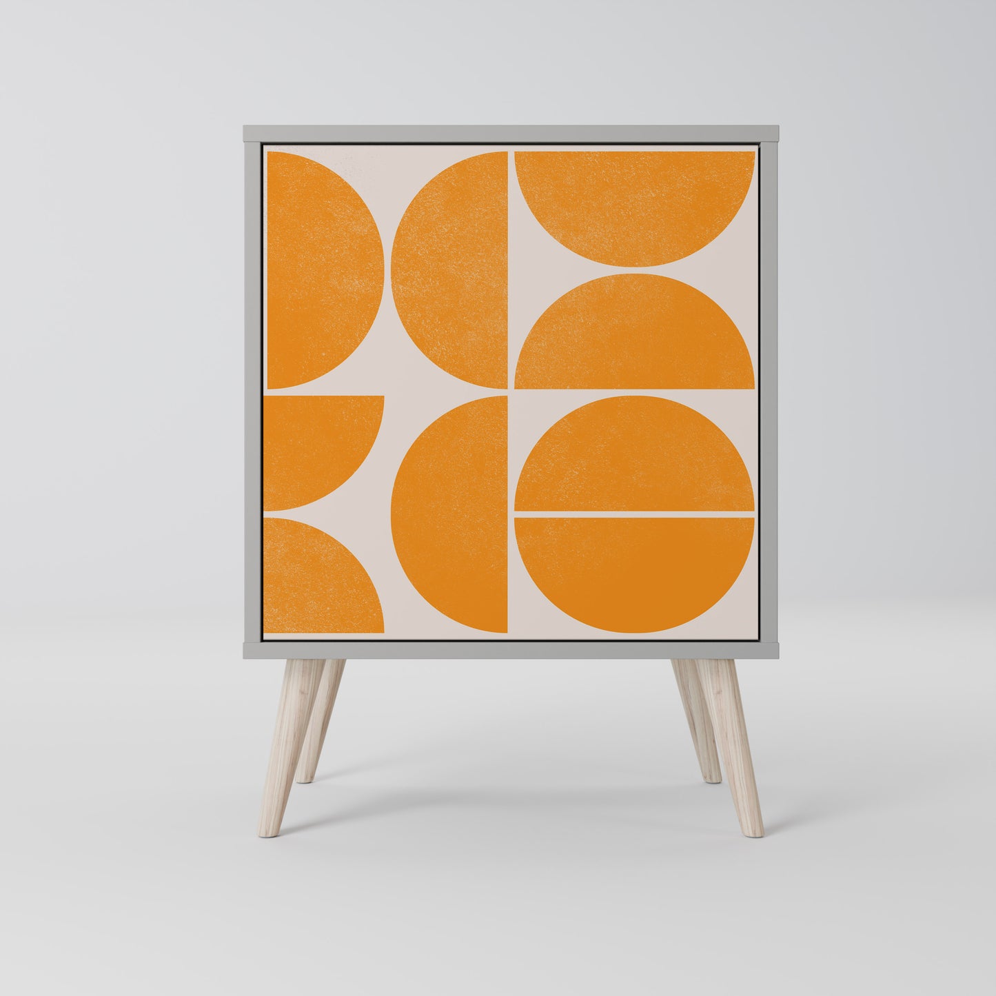 Credenza RECURRING DREAMS a 1 anta con finitura grigia