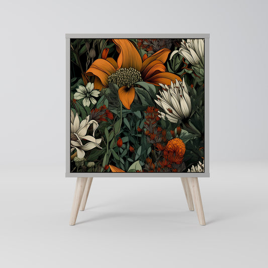 Credenza MIDNIGHT SPROUT a 1 anta con finitura grigia