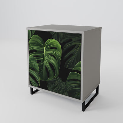 INFINITE MONSTERA 1-Door Sideboard in Grey Finish
