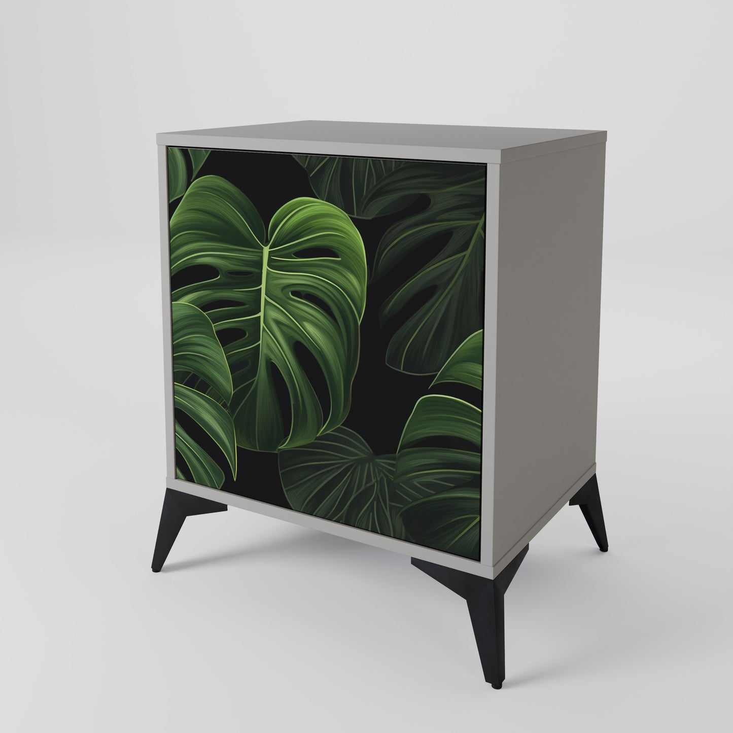 INFINITE MONSTERA 1-Door Sideboard in Grey Finish