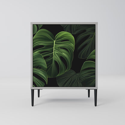INFINITE MONSTERA 1-Door Sideboard in Grey Finish
