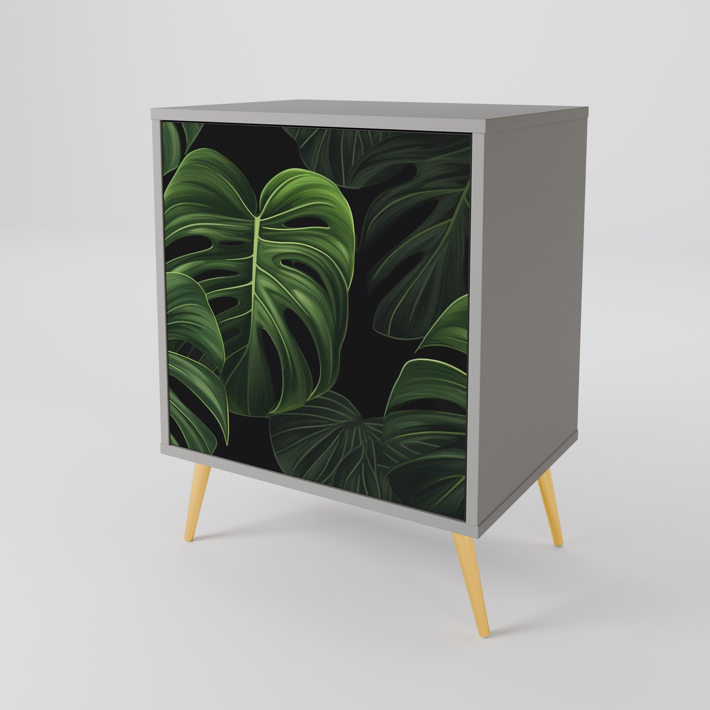 INFINITE MONSTERA 1-Door Sideboard in Grey Finish