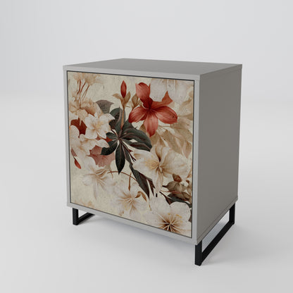 PETAL HARMONY 1-Door Sideboard in Grey Finish