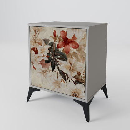 PETAL HARMONY 1-Door Sideboard in Grey Finish