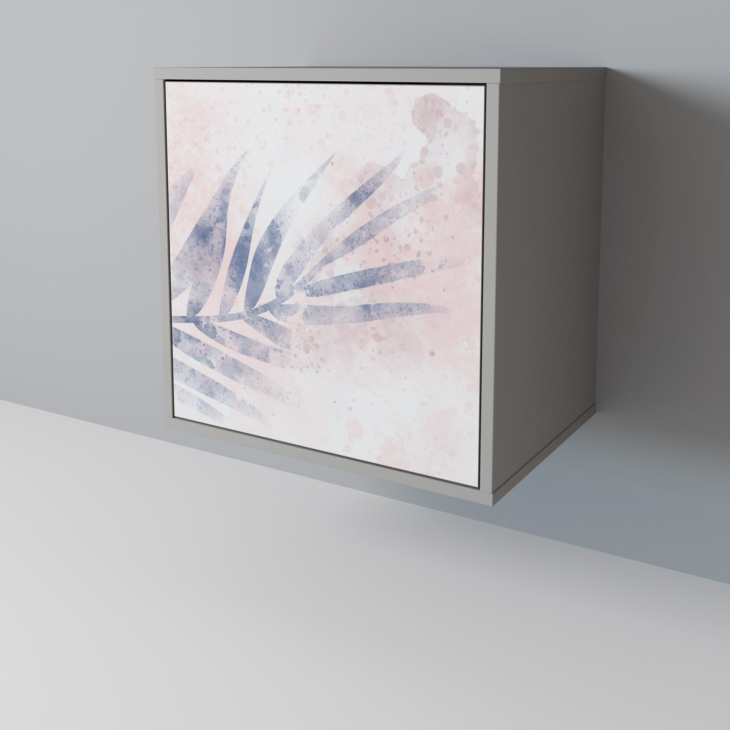 Credenza TIMELESS FLOAT a 1 anta con finitura grigia