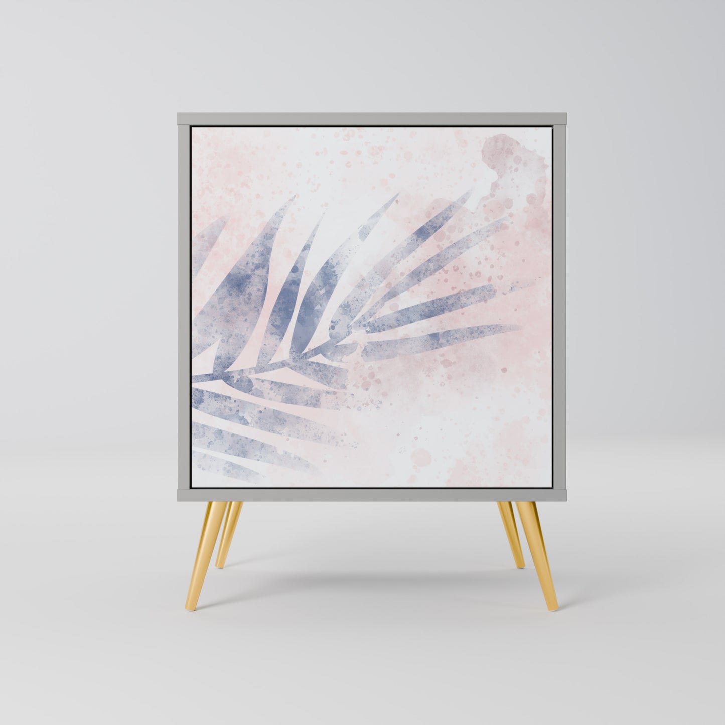 Credenza TIMELESS FLOAT a 1 anta con finitura grigia