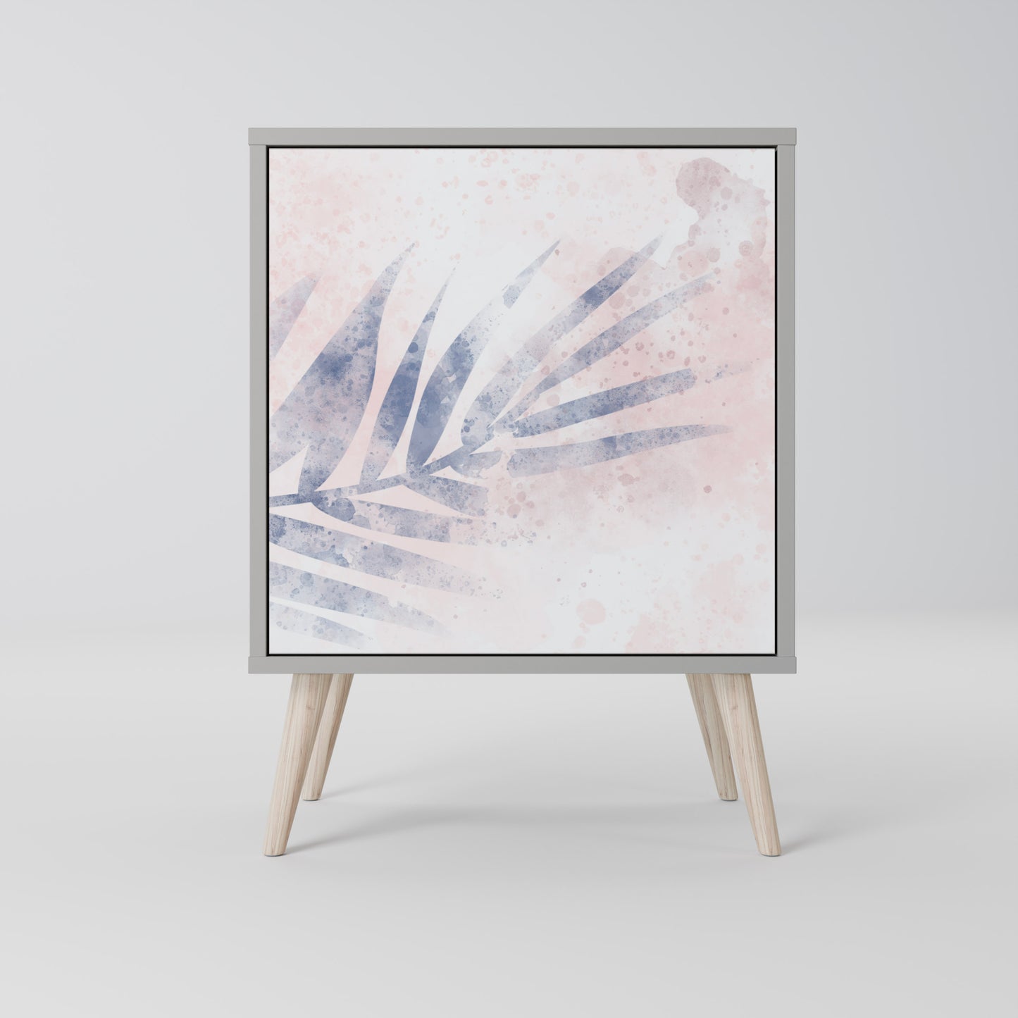 Credenza TIMELESS FLOAT a 1 anta con finitura grigia