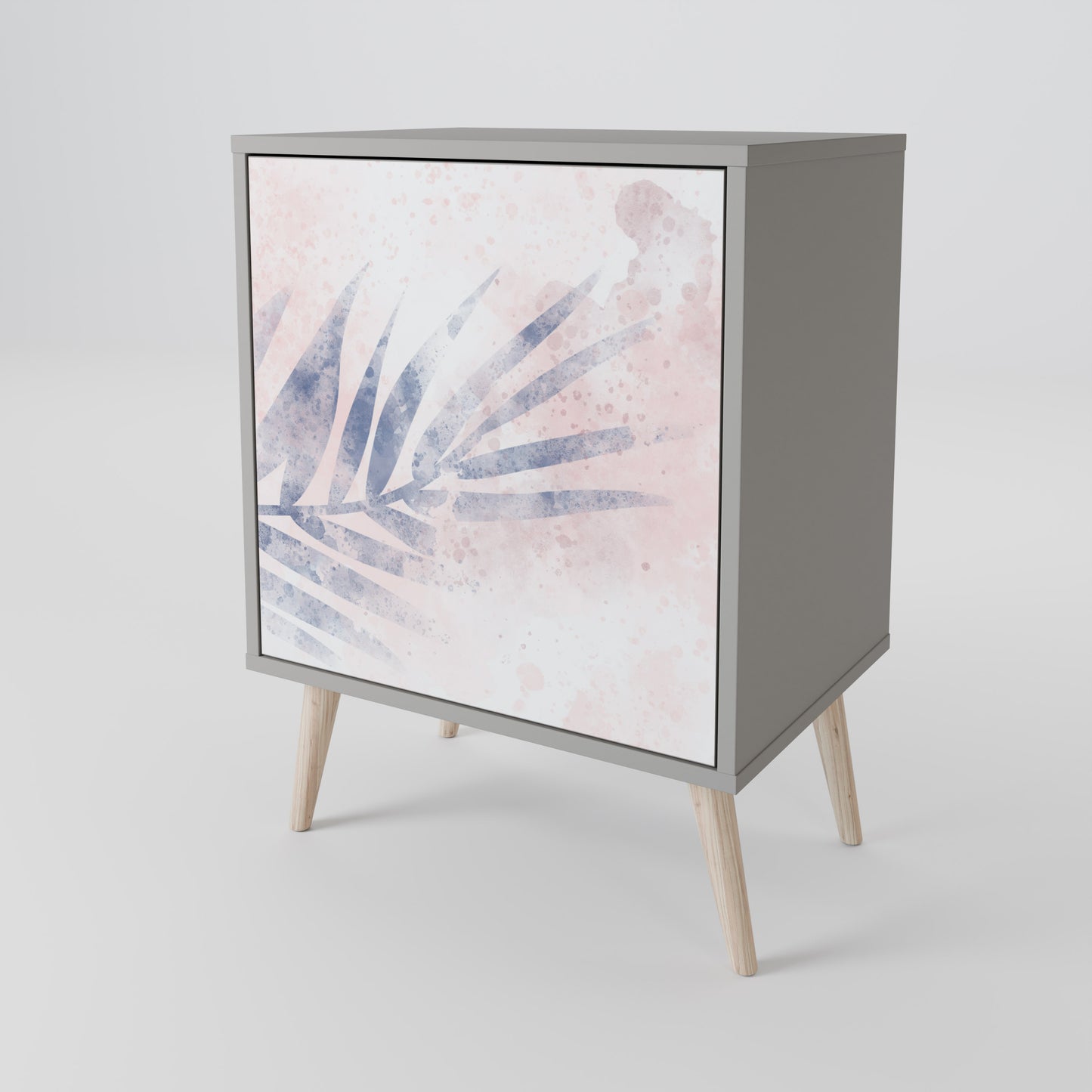 Credenza TIMELESS FLOAT a 1 anta con finitura grigia