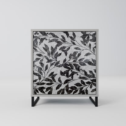 CHARCOAL SPROUT 1-Door Sideboard in Grey Finish