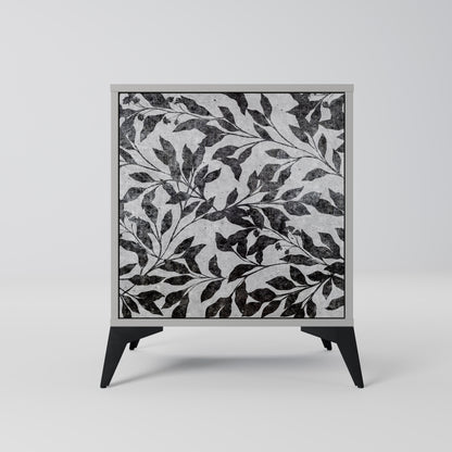 CHARCOAL SPROUT 1-Door Sideboard in Grey Finish