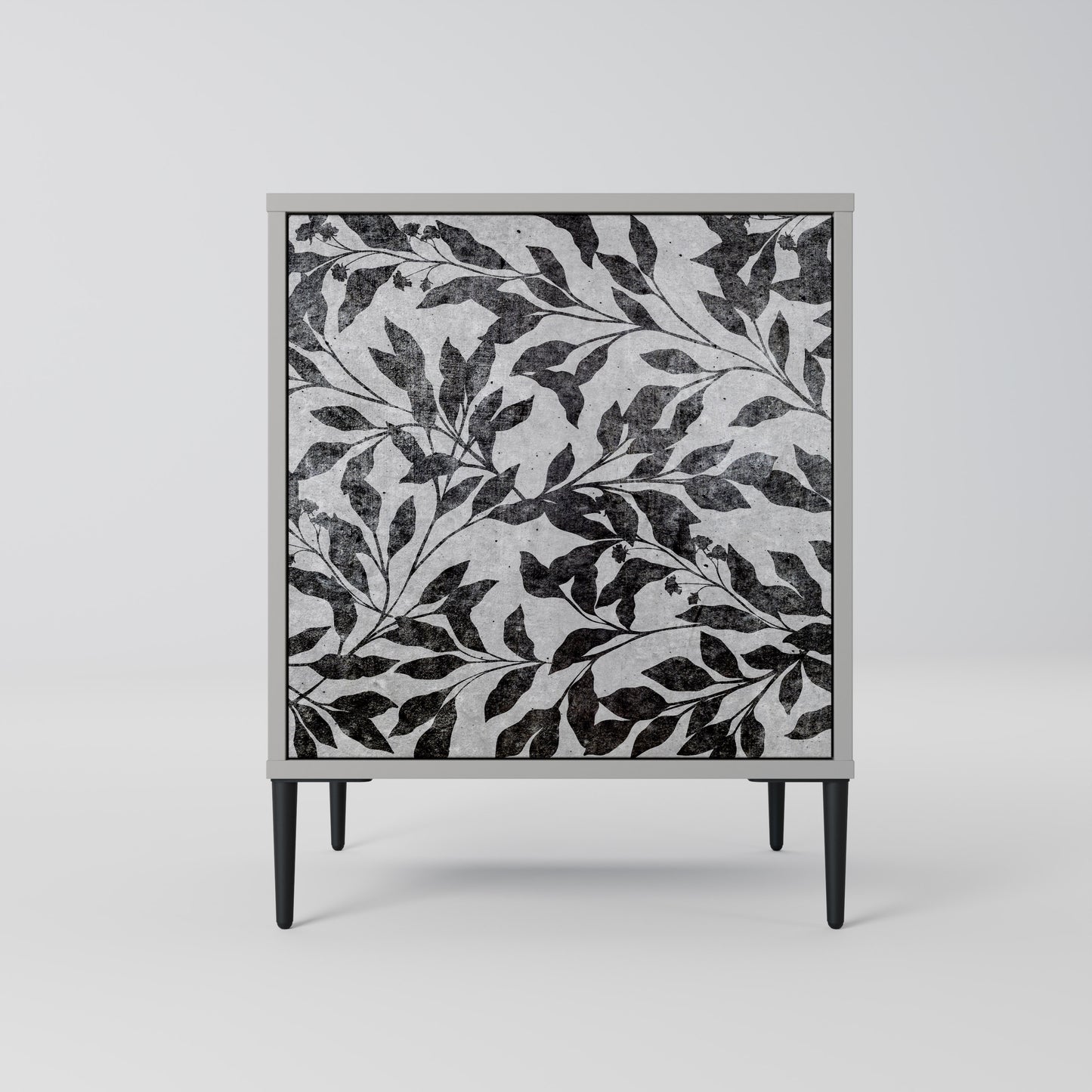 CHARCOAL SPROUT 1-Door Sideboard in Grey Finish