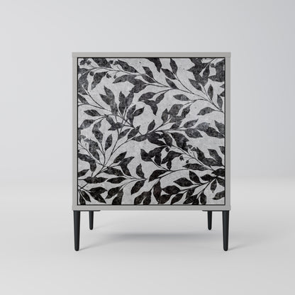 CHARCOAL SPROUT 1-Door Sideboard in Grey Finish