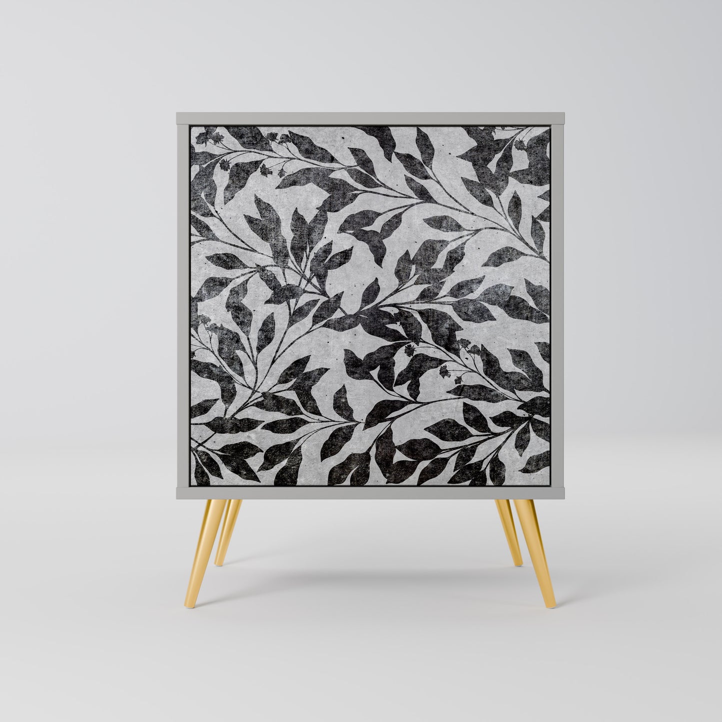 CHARCOAL SPROUT 1-Door Sideboard in Grey Finish