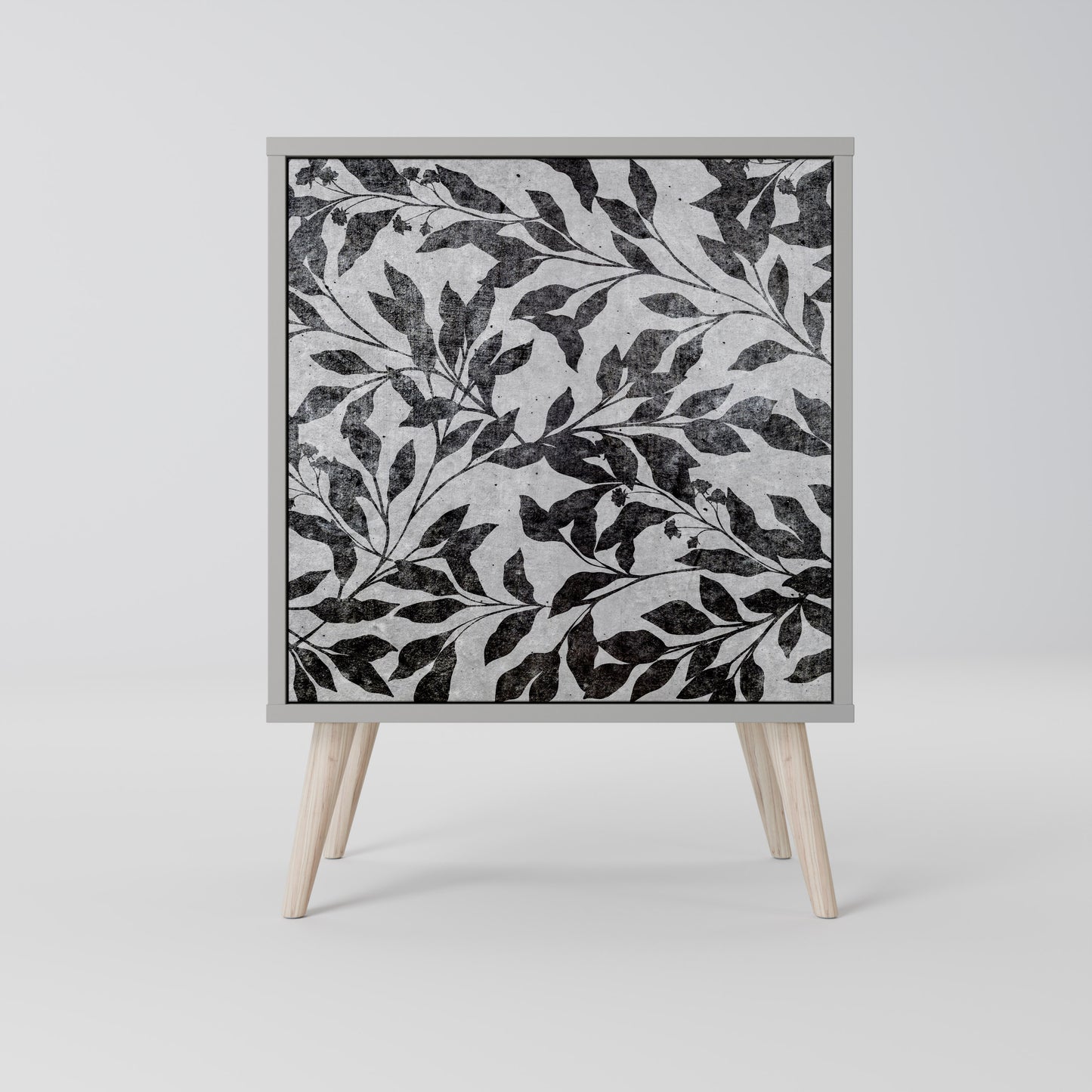 CHARCOAL SPROUT 1-Door Sideboard in Grey Finish