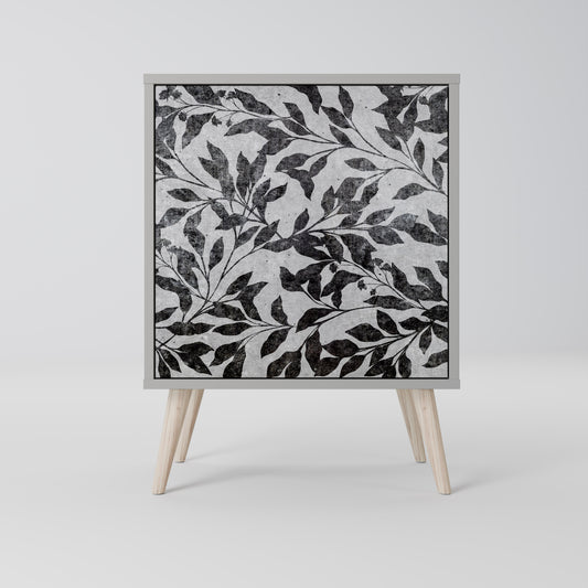 CHARCOAL SPROUT 1-Door Sideboard in Grey Finish