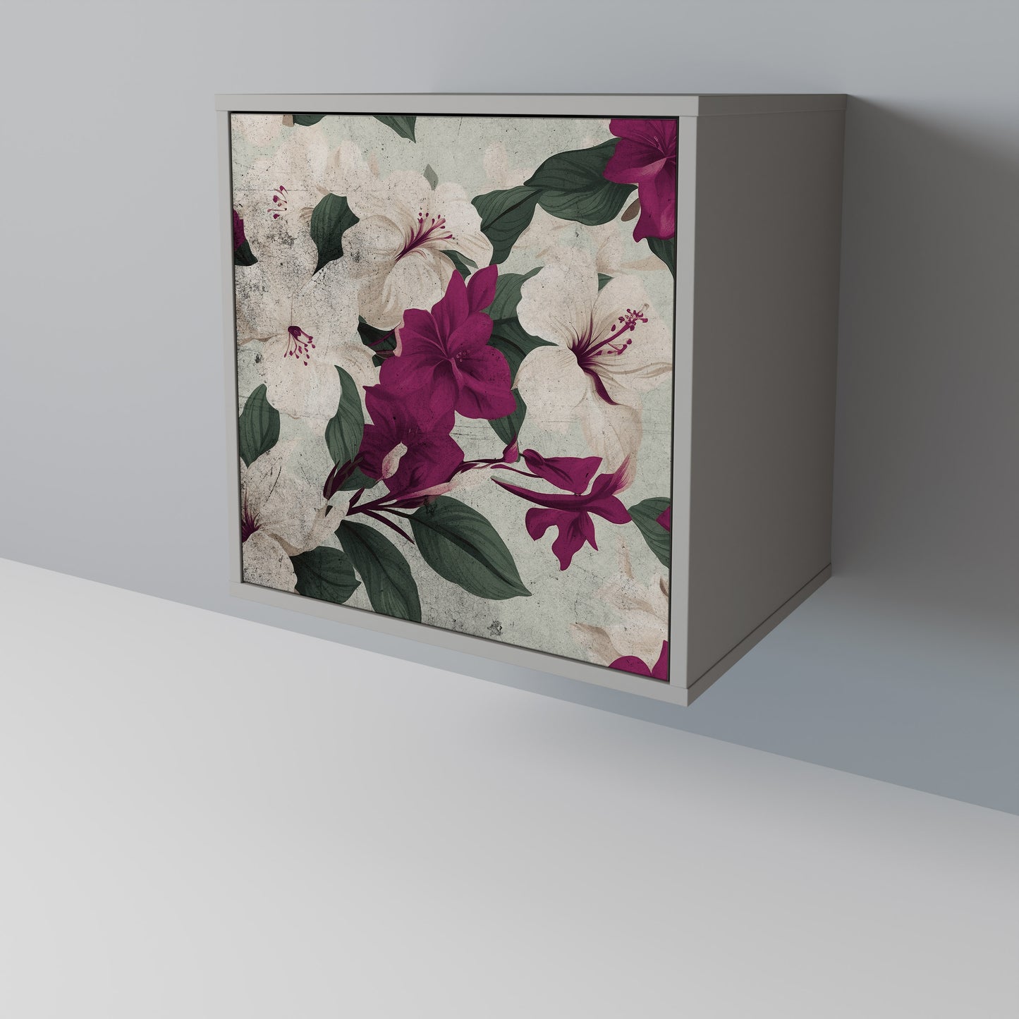 FLOWERET DREAM 1-Door Sideboard in Grey Finish