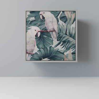 Credenza POPINJAY LOOK a 1 anta con finitura grigia