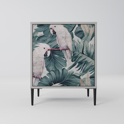 Credenza POPINJAY LOOK a 1 anta con finitura grigia