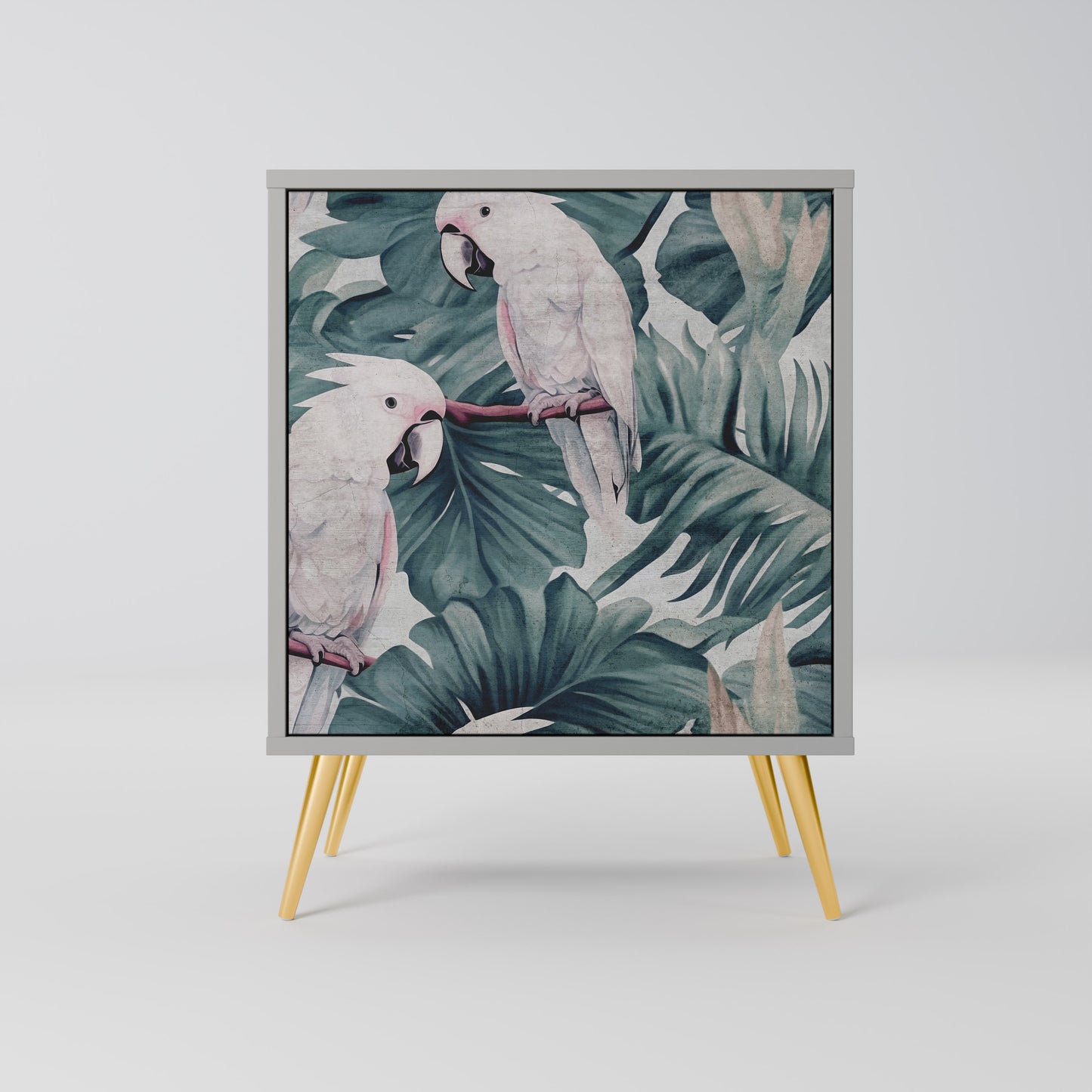 Credenza POPINJAY LOOK a 1 anta con finitura grigia