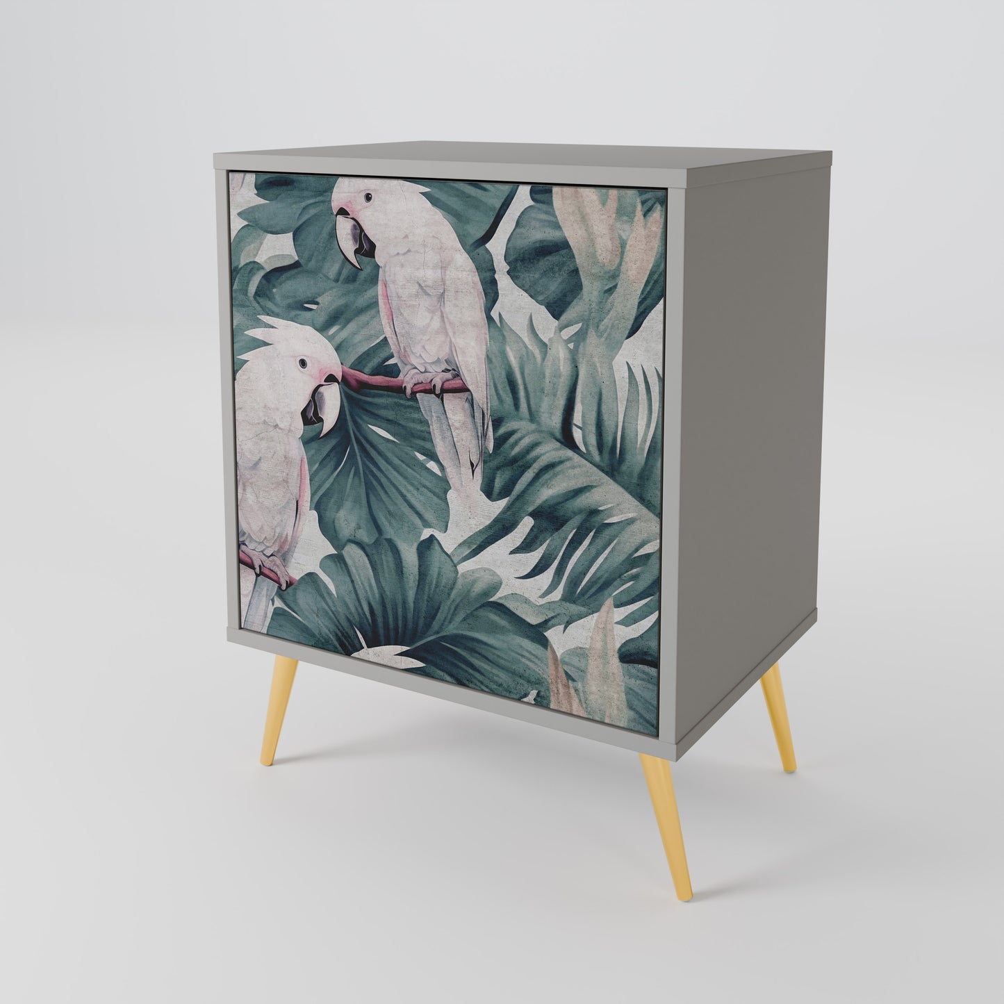 Credenza POPINJAY LOOK a 1 anta con finitura grigia