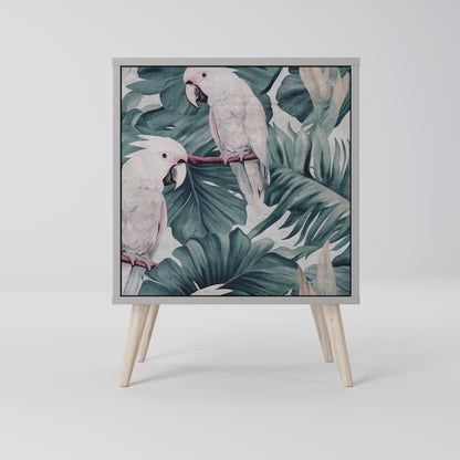 Credenza POPINJAY LOOK a 1 anta con finitura grigia