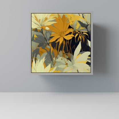 SUNKISSED LILY 1-Door Sideboard in Grey Finish