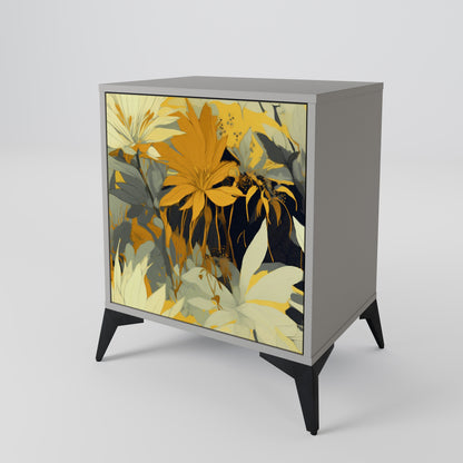 SUNKISSED LILY 1-Door Sideboard in Grey Finish