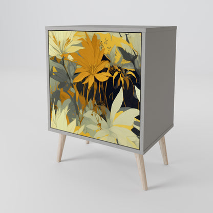 SUNKISSED LILY 1-Door Sideboard in Grey Finish