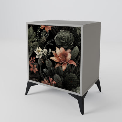 SECRET VERDURE 1-Door Sideboard in Grey Finish
