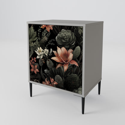 SECRET VERDURE 1-Door Sideboard in Grey Finish