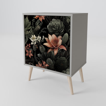SECRET VERDURE 1-Door Sideboard in Grey Finish
