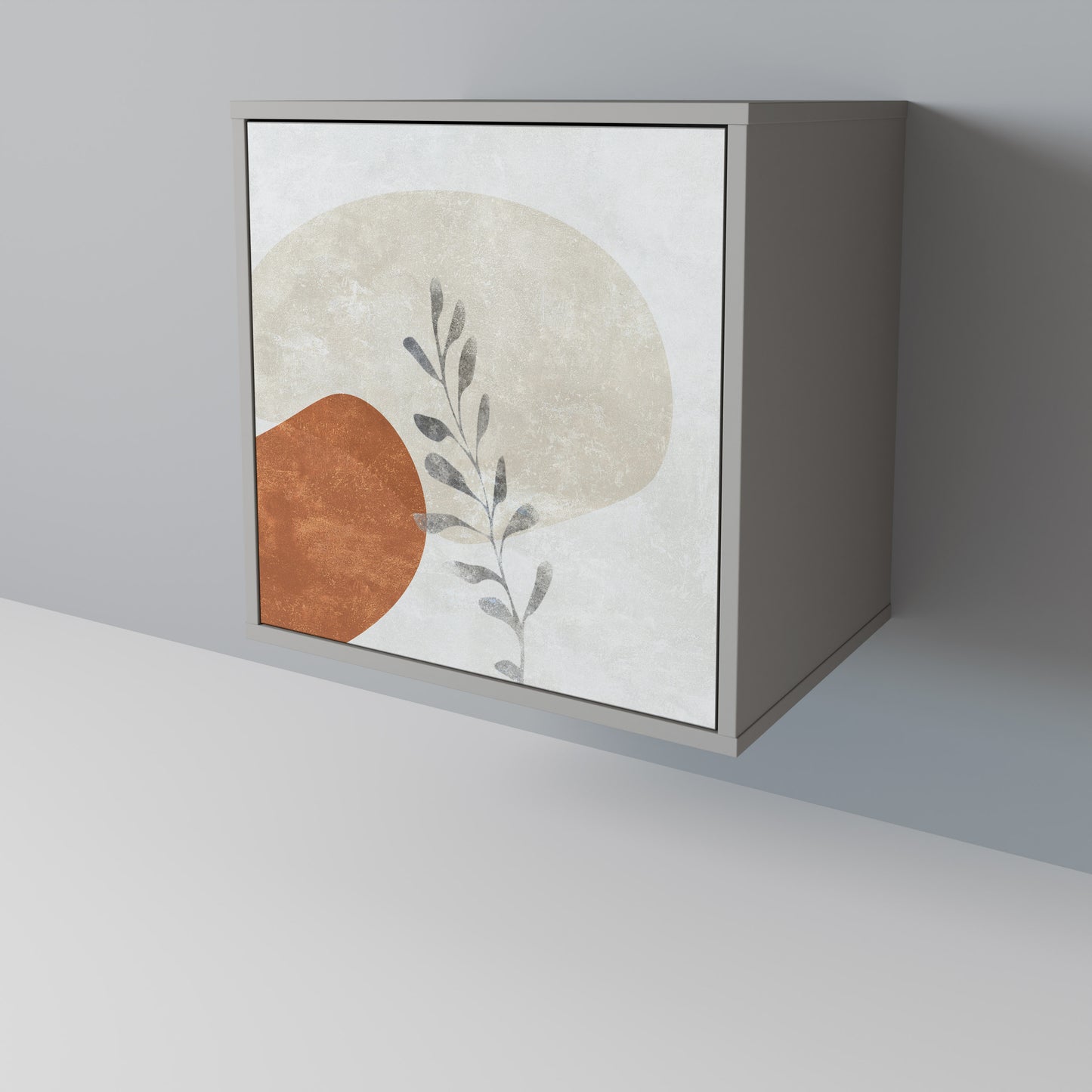 TRANQUIL TWIG 1-Door Sideboard in Grey Finish