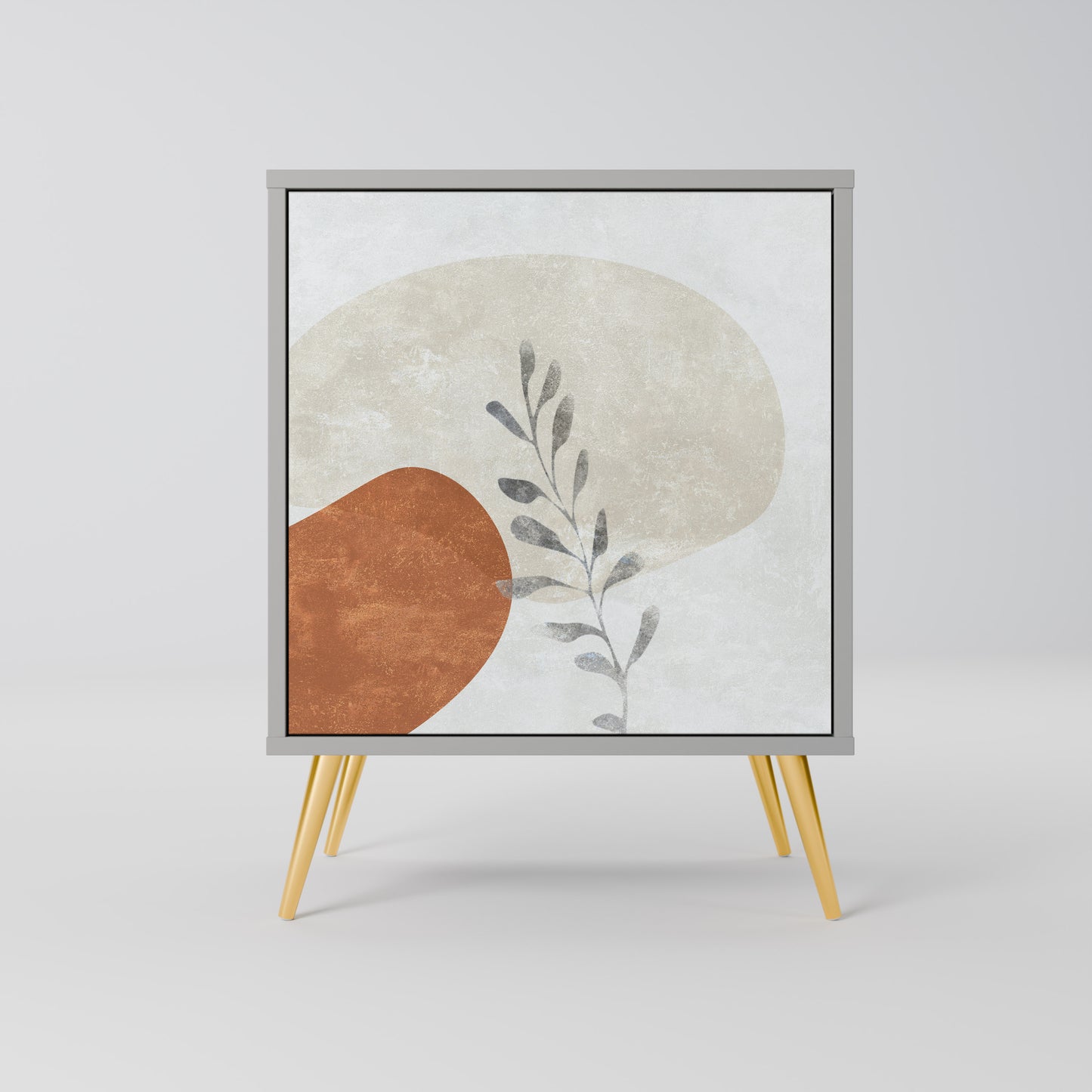 TRANQUIL TWIG 1-Door Sideboard in Grey Finish