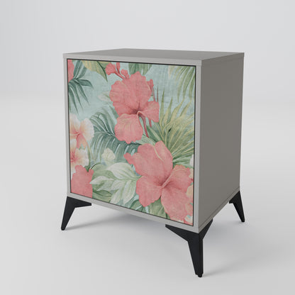 Credenza HAWAIIAN SPIRIT a 1 anta con finitura grigia