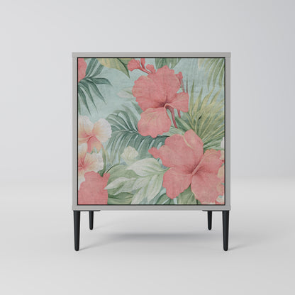 Credenza HAWAIIAN SPIRIT a 1 anta con finitura grigia