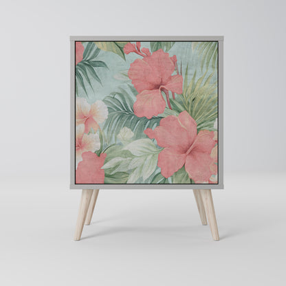 Credenza HAWAIIAN SPIRIT a 1 anta con finitura grigia