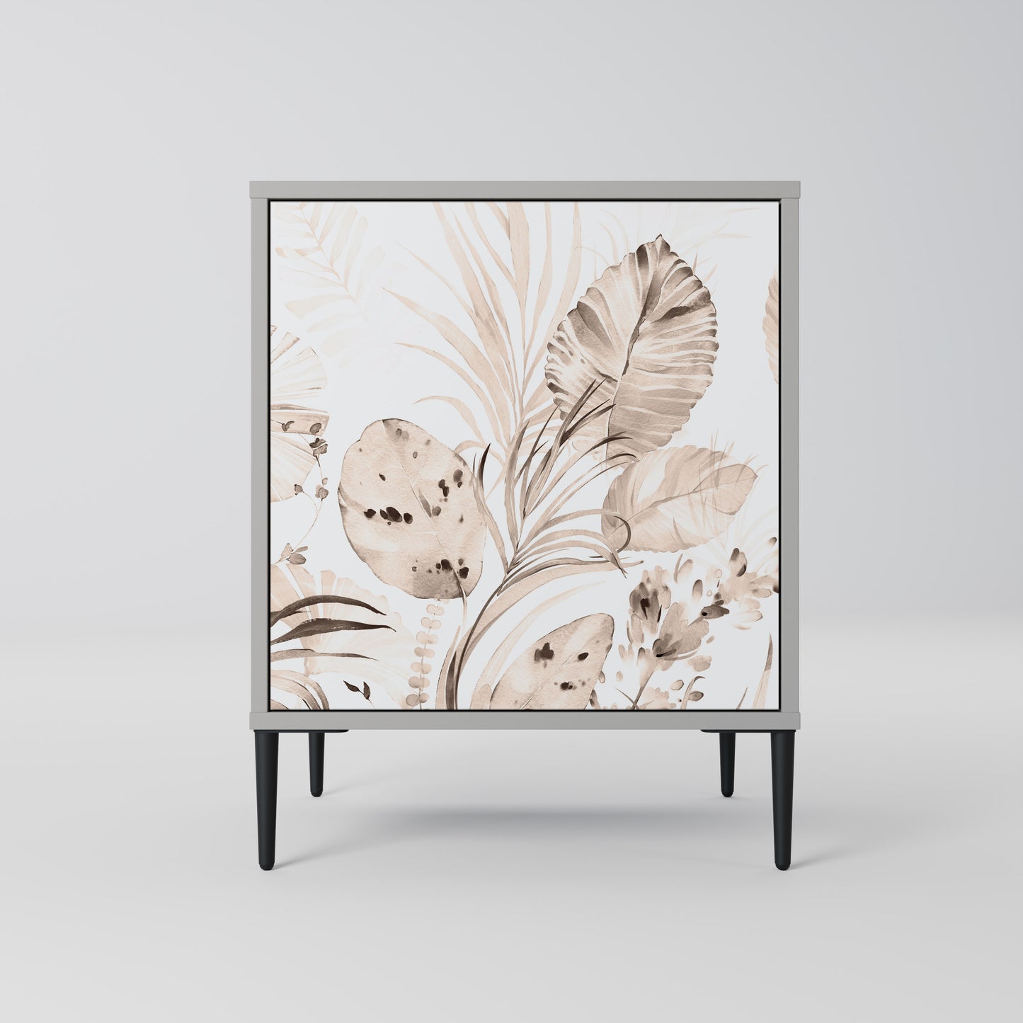 Credenza WILD TENDERNESS a 1 anta con finitura grigia