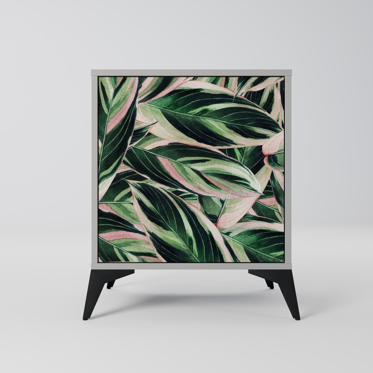 Credenza EERIE STROMANTHE a 1 anta con finitura grigia