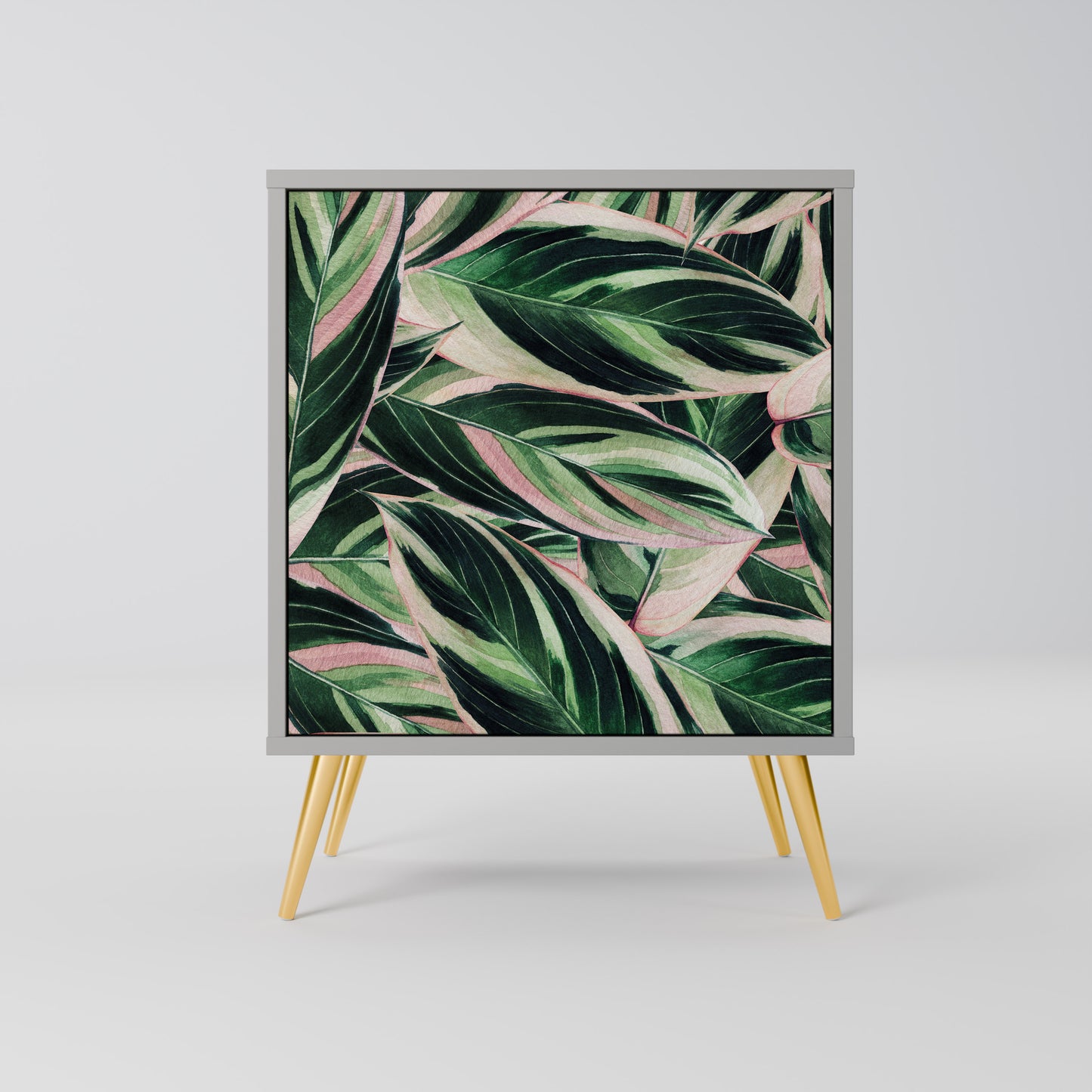 Credenza EERIE STROMANTHE a 1 anta con finitura grigia