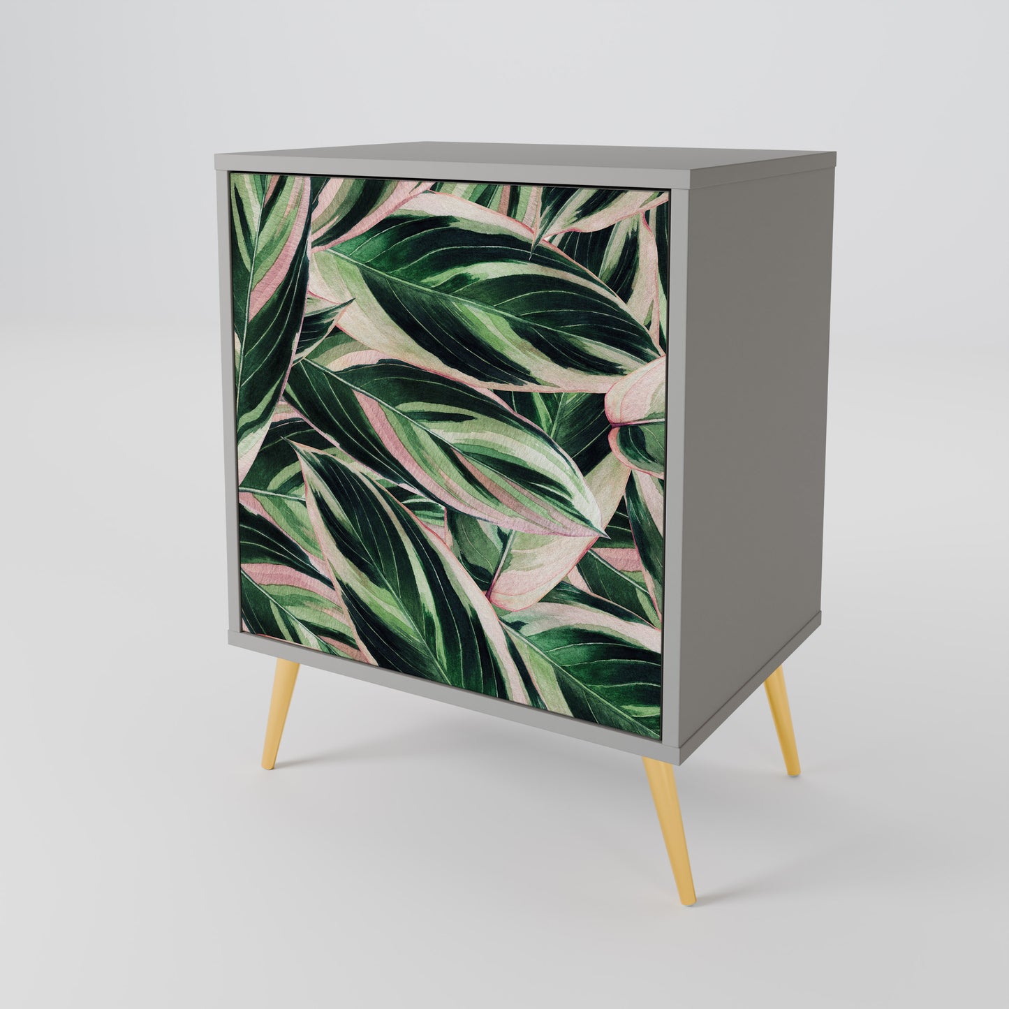 Credenza EERIE STROMANTHE a 1 anta con finitura grigia