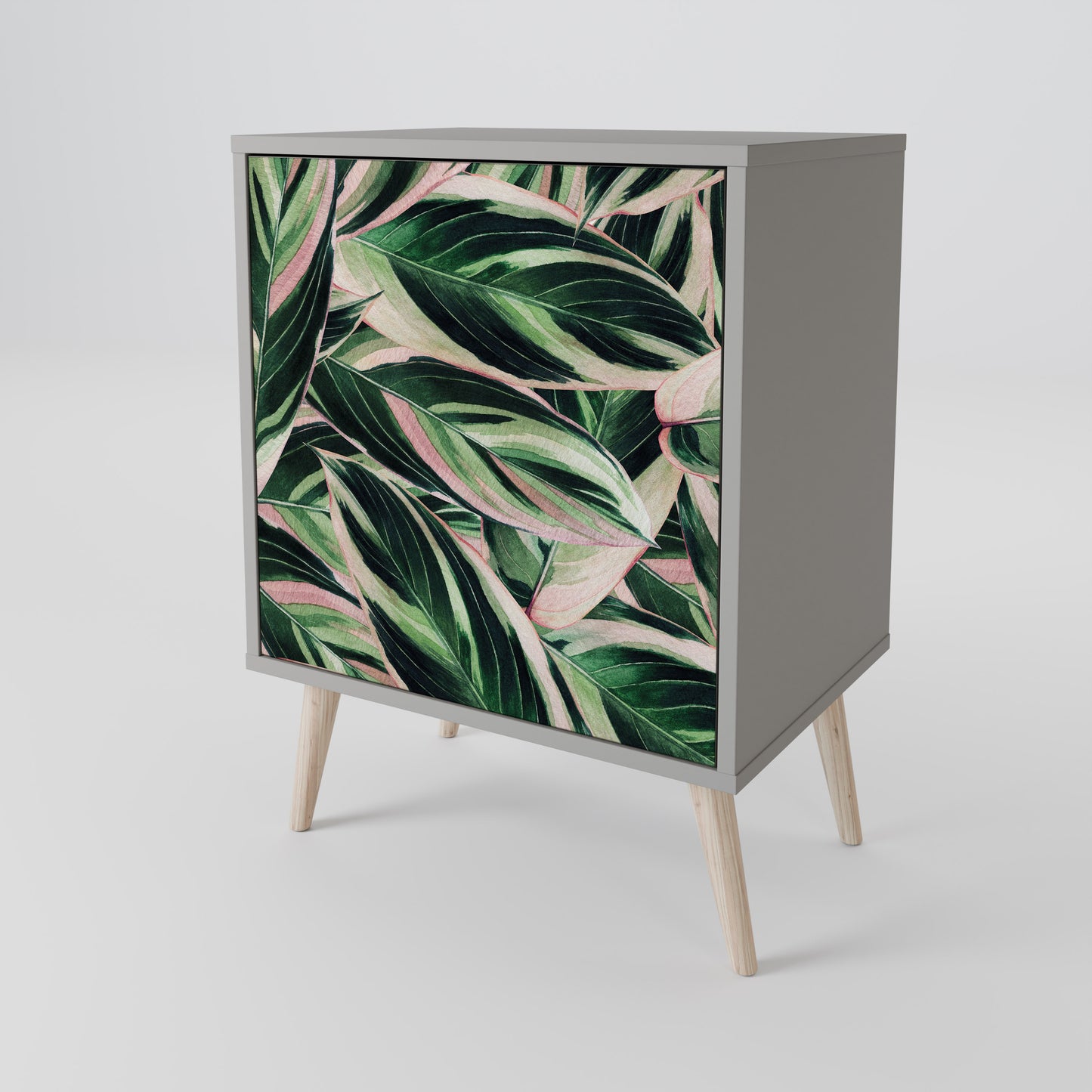 Credenza EERIE STROMANTHE a 1 anta con finitura grigia