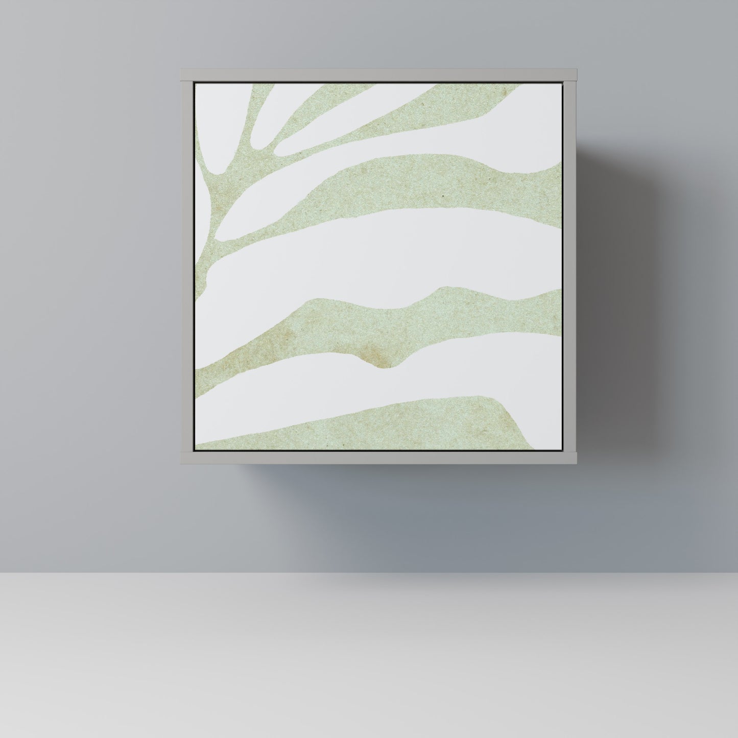 BOTANICAL SPARK 1-Door Sideboard in Grey Finish