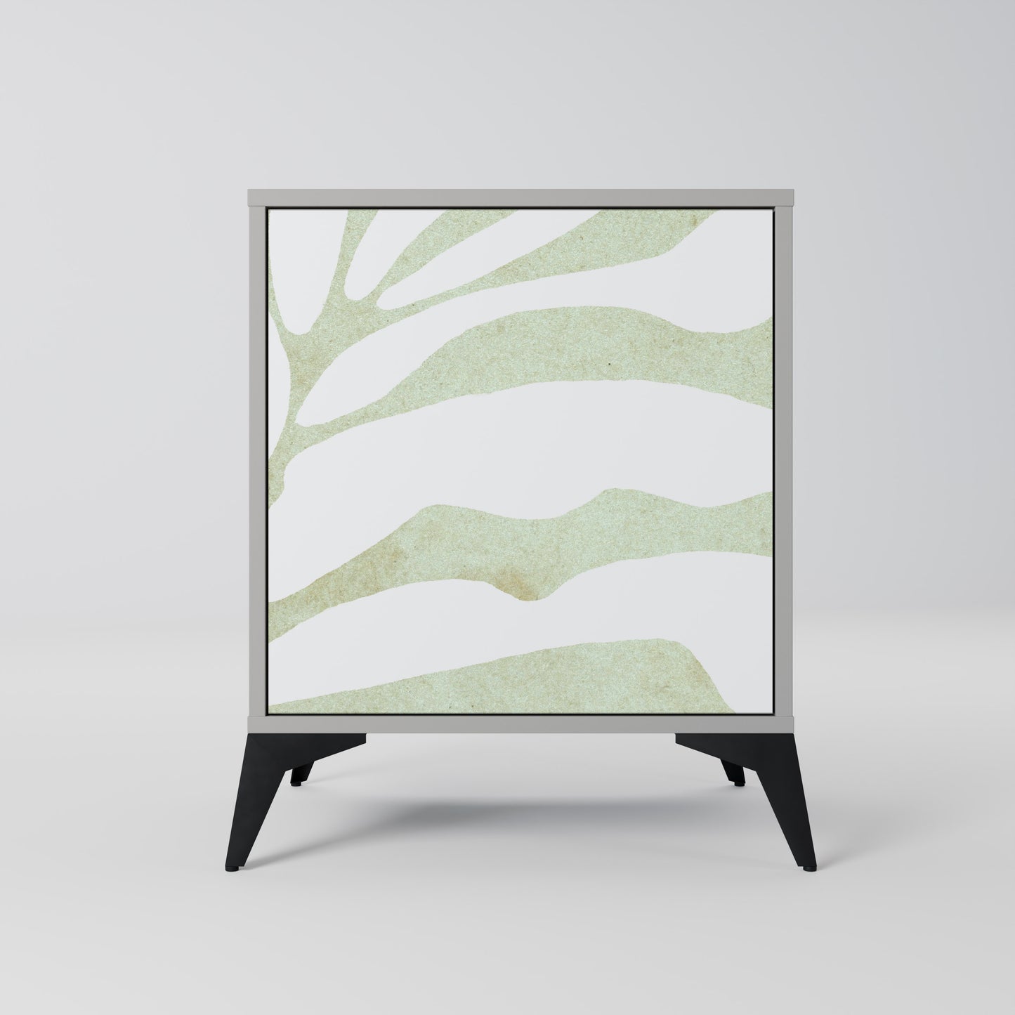 BOTANICAL SPARK 1-Door Sideboard in Grey Finish