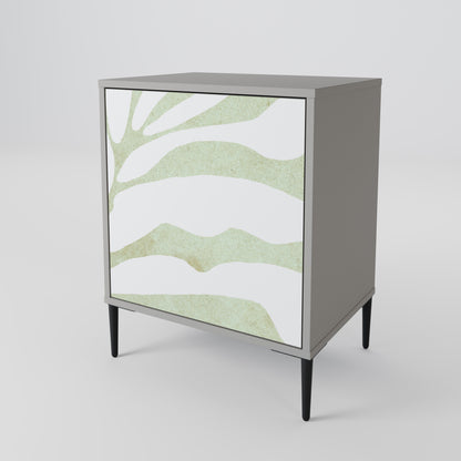 BOTANICAL SPARK 1-Door Sideboard in Grey Finish