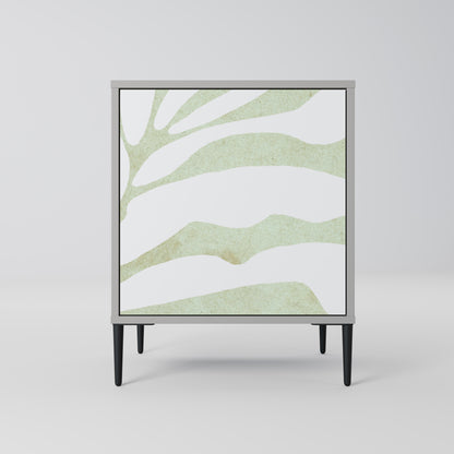 BOTANICAL SPARK 1-Door Sideboard in Grey Finish