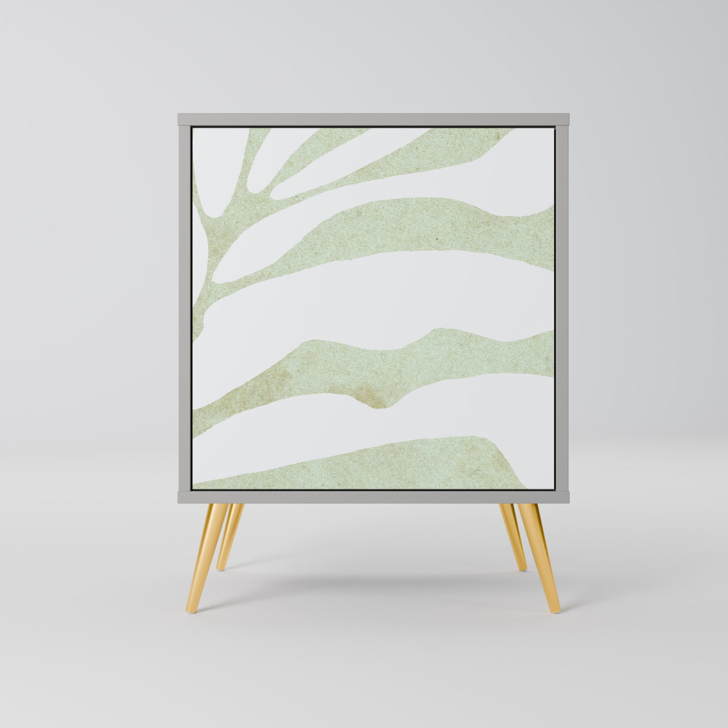 BOTANICAL SPARK 1-Door Sideboard in Grey Finish