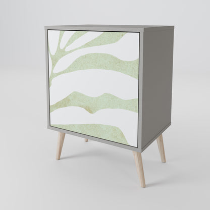 BOTANICAL SPARK 1-Door Sideboard in Grey Finish
