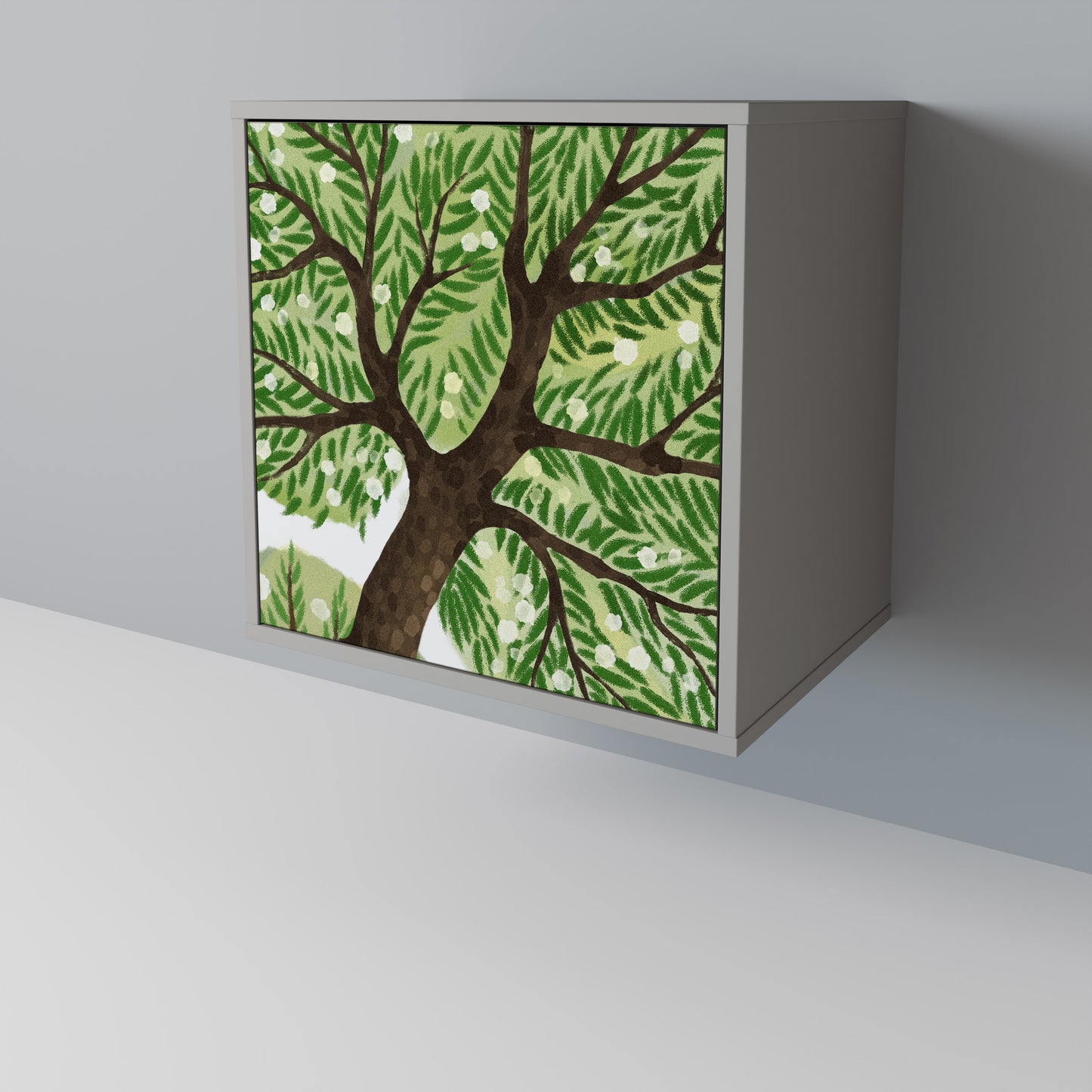 Credenza WILDERNESS DASH a 1 anta con finitura grigia