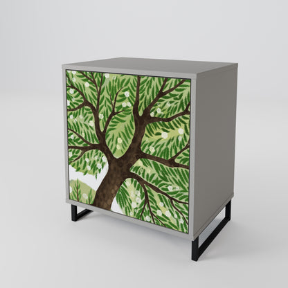 Credenza WILDERNESS DASH a 1 anta con finitura grigia